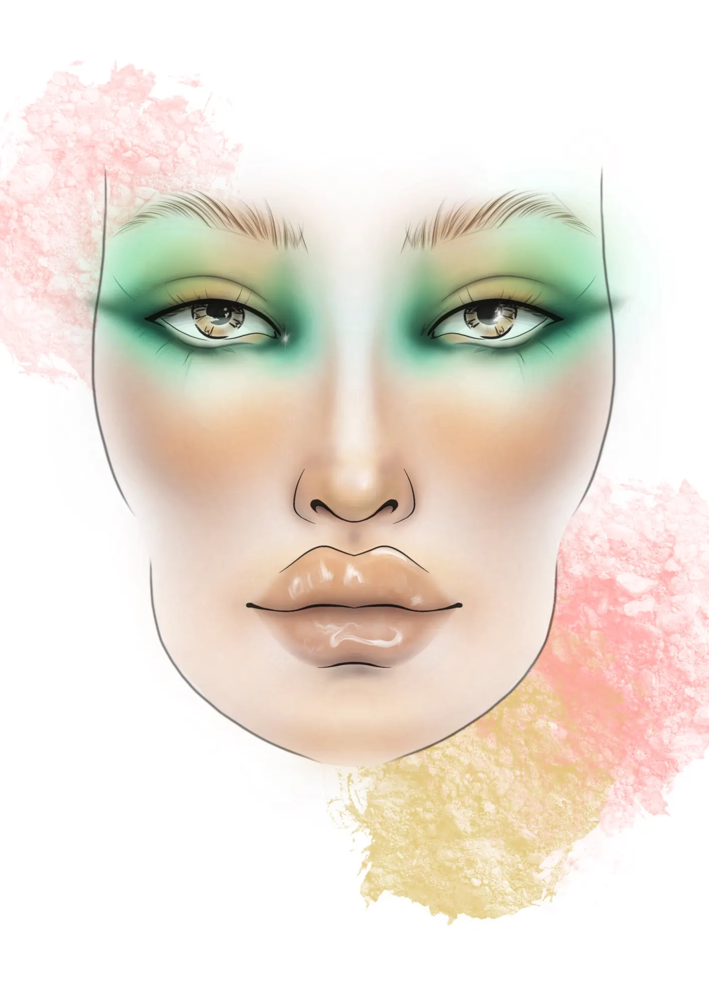 Facechart Pro maquillado por María José