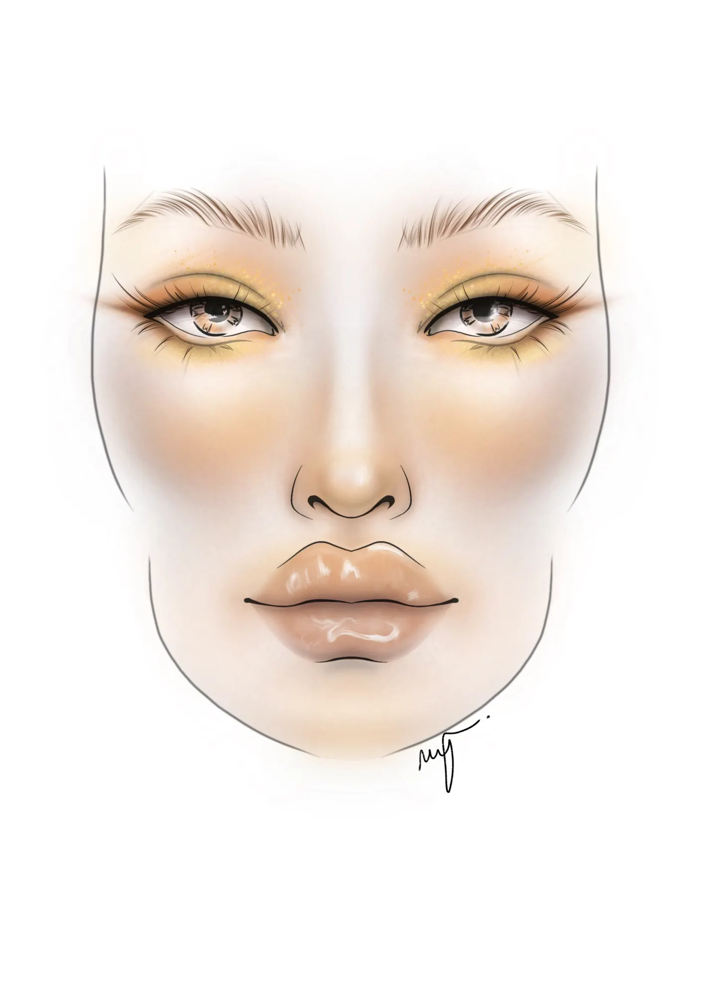 Look 2 de María José sobre facechart