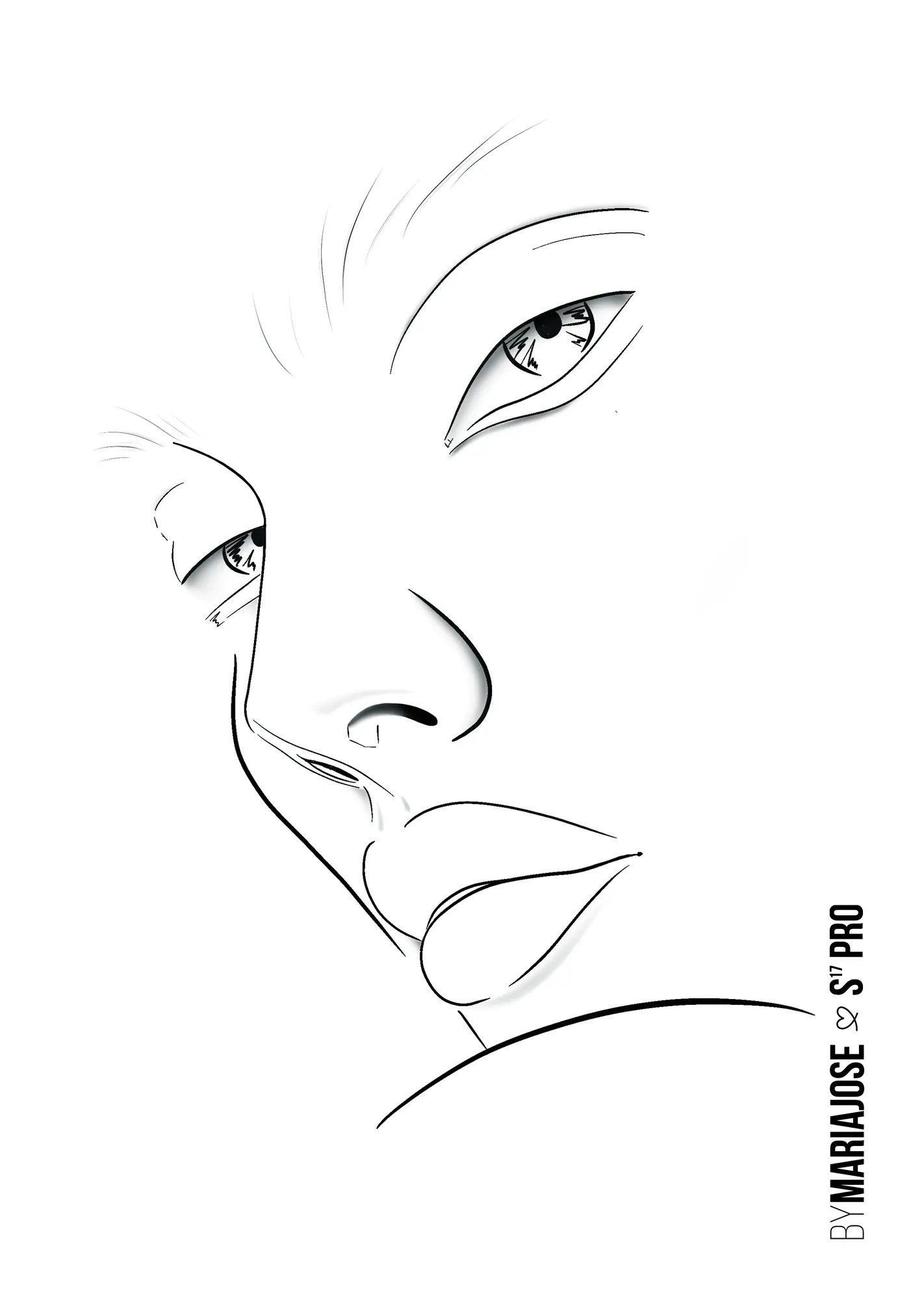 Facechart Artist: la plantilla en blanco